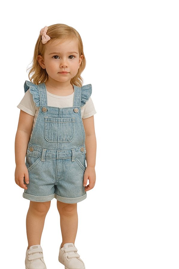 Jardineira Jeans Infantil Gap