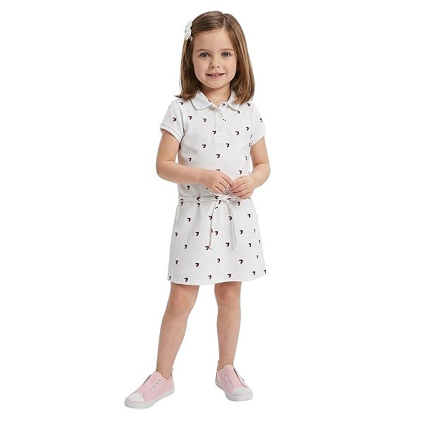 Vestido Infantil Tommy Hilfiger Branco
