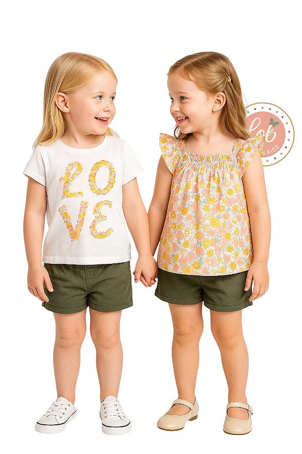 Conjunto infantil de 3 peças da Carter's Flor