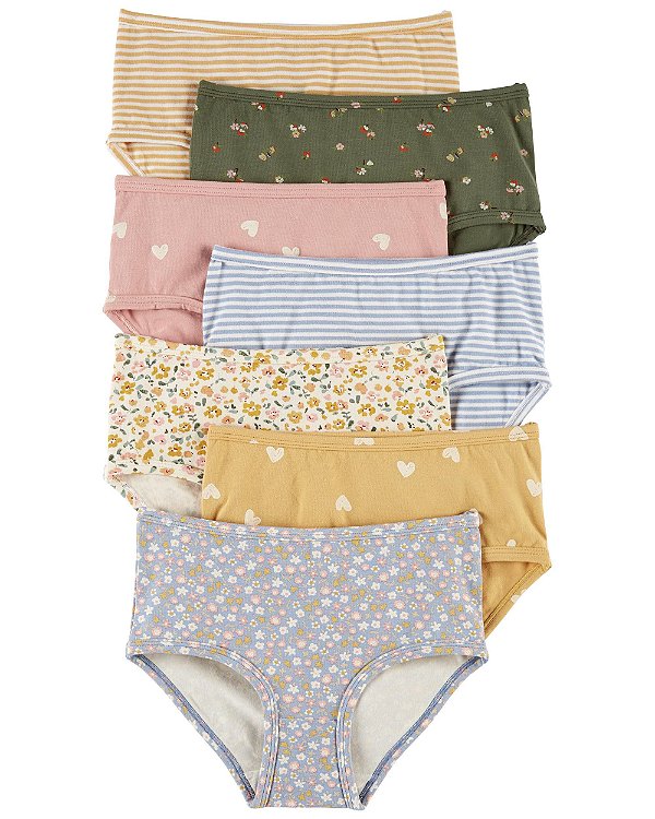  Carter's Girls' Little 7-Pack Underwear (Violet