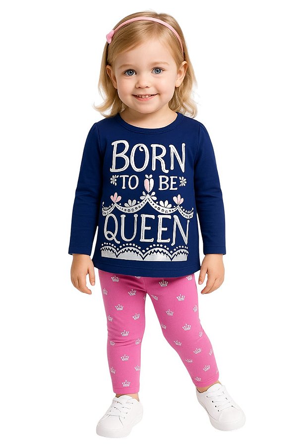 Conjunto Gymboree Infantil – Camiseta Manga Longa + Legging