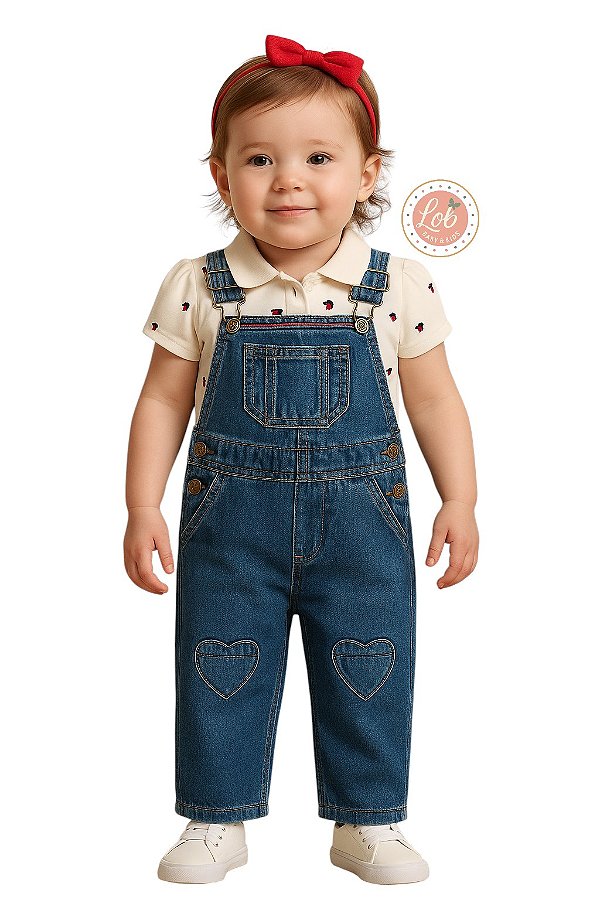 Jardineira Jeans Tommy Hilfger