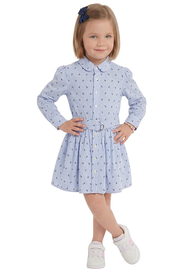 Vestido Infantil Polo Ralph Lauren com Cinto