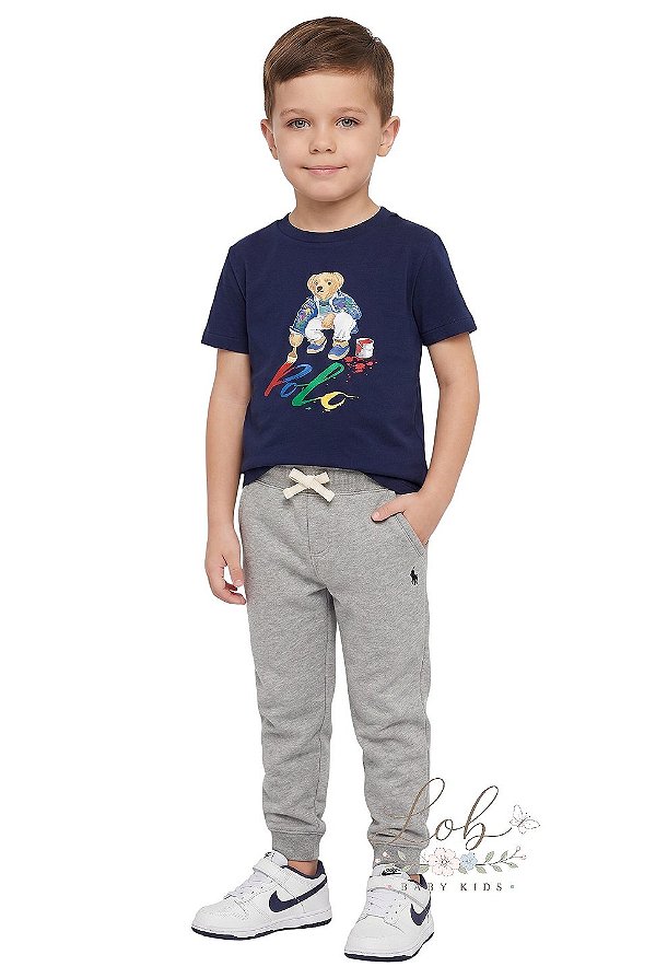 Calça Infantil em moletom Ralph Lauren