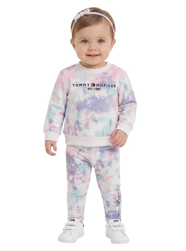 Conjunto Bebê Tommy Hilfiger Moletom com Fleece e Legging