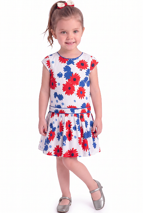Vestido Infantil Tommy Hilfiger Floral