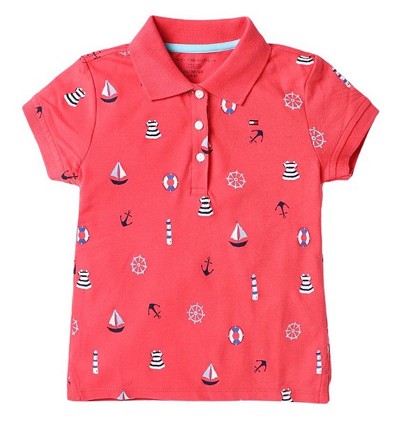 Camisa gola Polo Menina Tommy Hilfiger