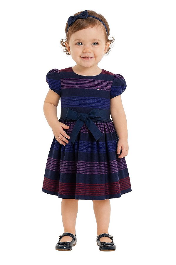 Vestido Festa Bebe Tommy Hilfiger