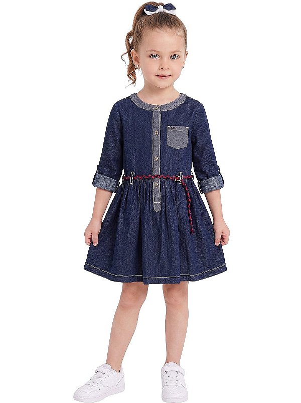 Vestido Jeans Ml Tommy Hilfiger