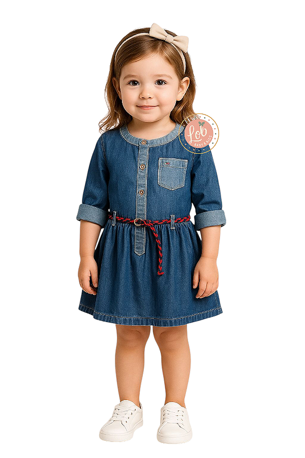 Vestido Jeans Ml Tommy Hilfiger