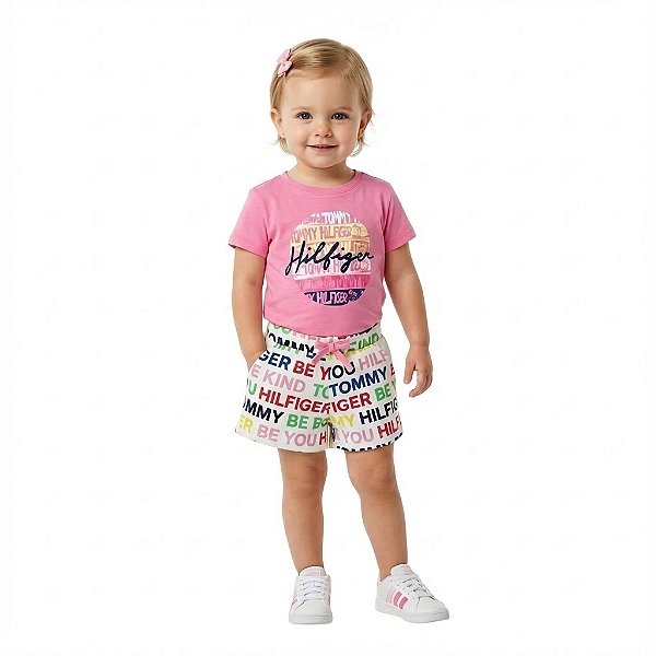 Conjunto Shorts em moletinho Tommy Hilfiger