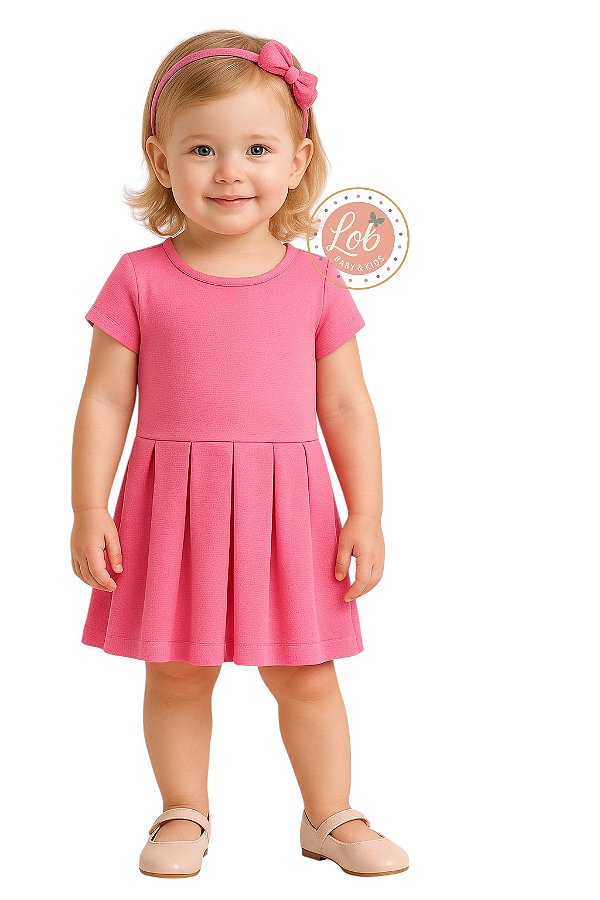 Vestido saia plissada Ralp Lauren