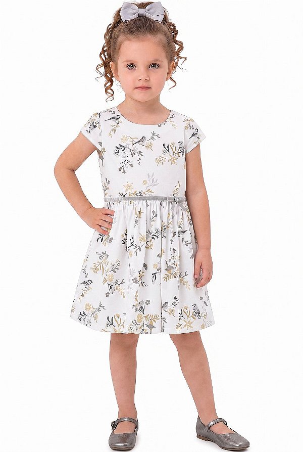 Vestido Infantil Carter`s Acetinado Floral