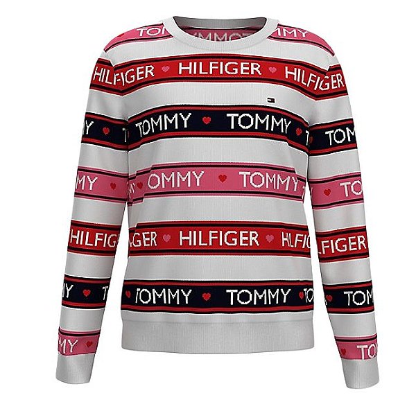Sueter tricô logo Tommy Hilfiger