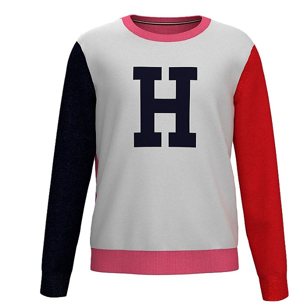 Sueter tricô Tommy Hilfiger logo