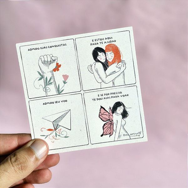 Cartão Postal - Te dou asas para voar