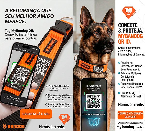 Tag MyBANDOG encontre seu cachorro QR code