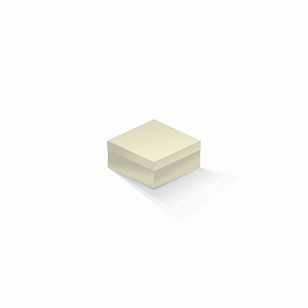 Caixa de presente | Quadrada Markatto Sutille Marfim 10,5x10,5x6,0