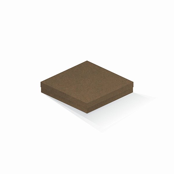 Caixa de presente | Quadrada F Card Scuro Marrom 18,5x18,5x4,0