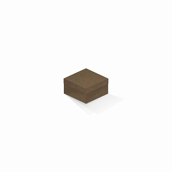 Caixa de presente | Quadrada F Card Scuro Marrom 9,0x9,0x6,0