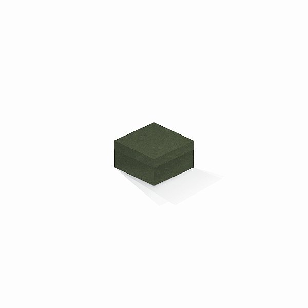 Caixa de presente | Quadrada F Card Scuro Verde 9,0x9,0x6,0