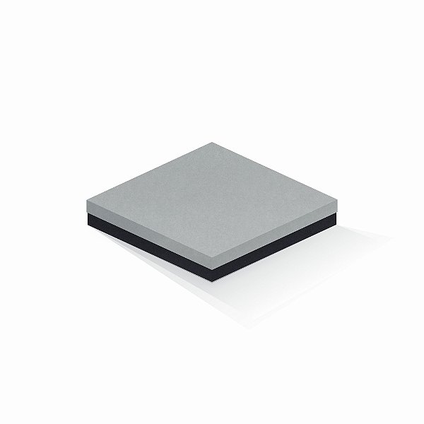 Caixa de presente | Quadrada F Card Cinza-Preto 20,5x20,5x4,0