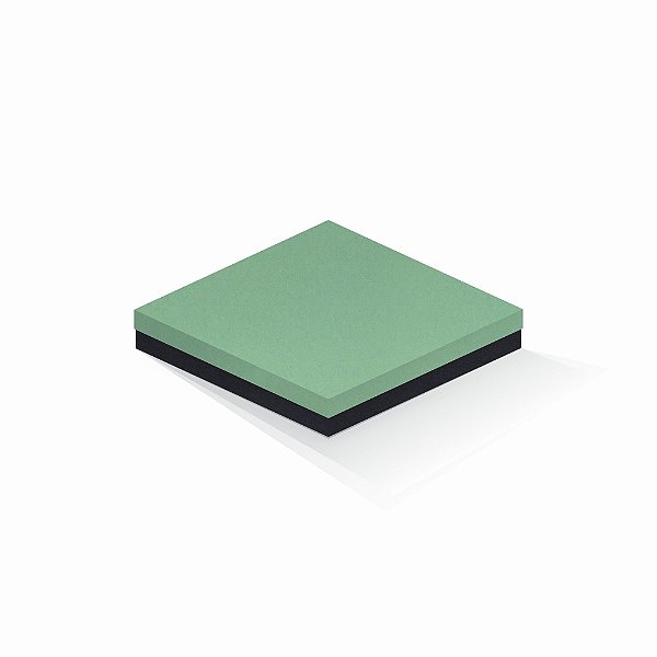 Caixa de presente | Quadrada F Card Verde-Preto 20,5x20,5x4,0