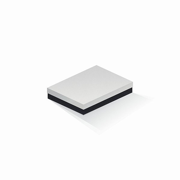 Caixa de presente | Retângulo F Card Branco-Preto 14,0x19,0x4,0