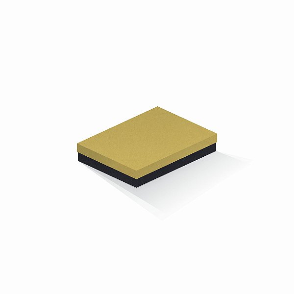 Caixa de presente | Retângulo F Card Ouro-Preto 14,0x19,0x4,0