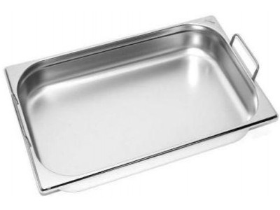 Cuba Gastronômica GN 1/1 x 65 mm com alça - Aço Inox 201
