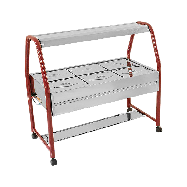 Balcão Salada Self Service 06 Cubas 1/2 X 65 mm