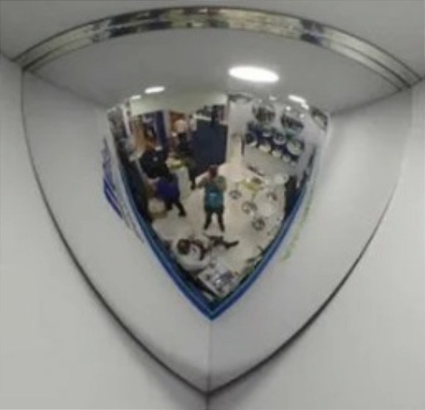 Espelho Convexo Domo 90° Quarter (600mm)