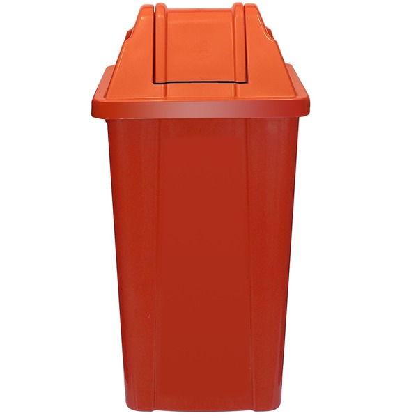 Lixeira Plástica Quadrada 60L com Tampa Vai-e-Vem