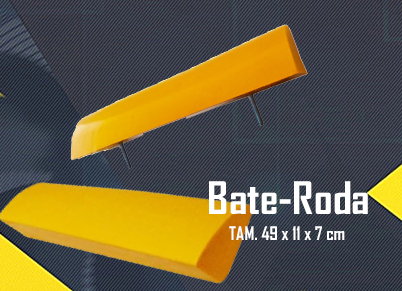 Bate-Rodas em Resina 49 x 11 x 7 Cm