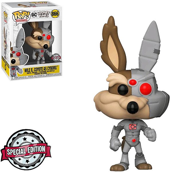 Wile E Coyote as Cyborg 866 Exclusivo Pop Funko Looney Tunes