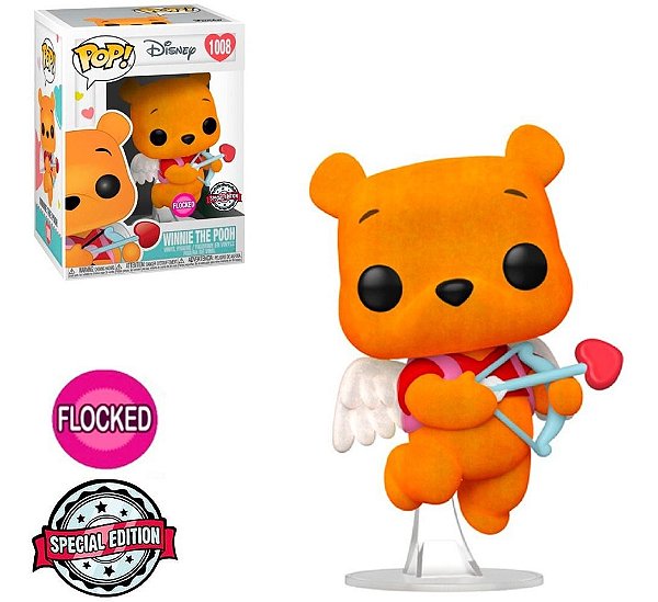 Winnie The Pooh 1008 Exclusivo Flocked Pop Funko Disney
