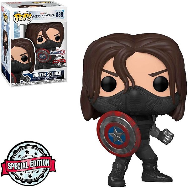 Winter Soldier 838 Excl Pop Funko Marvel Soldado Invernal