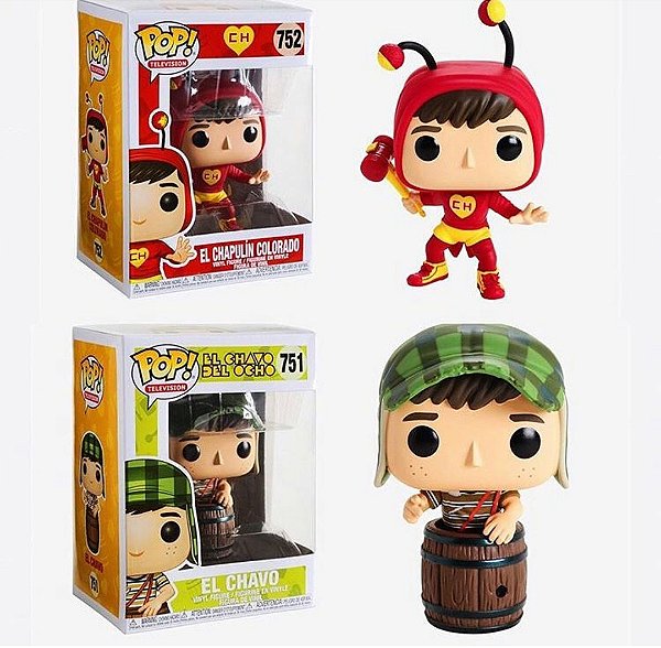 Kit Chaves e Cahepolin Pop Funko