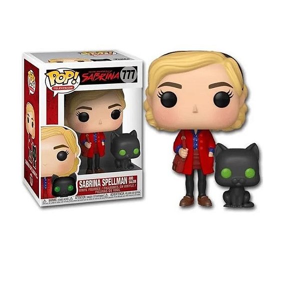 Sabrina Spellman and Salem 777 Pop Funko - CAIXA Avariada