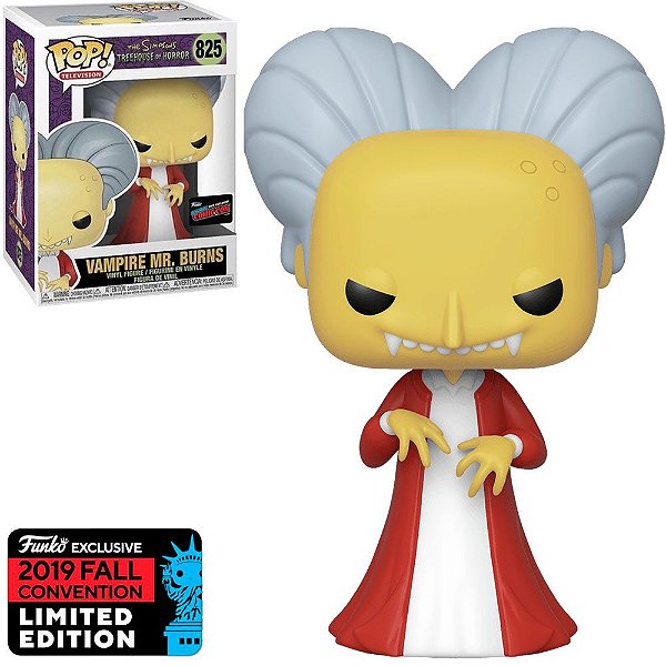 Vampire Mr Burns 825 Exclusivo Pop Funko The Simpsons NYCC