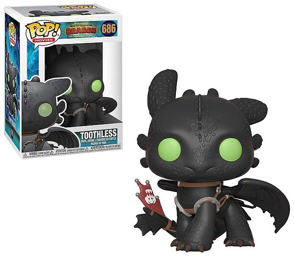 Toothless 686 Banguela Pop Funko Como Treinar Seu Dragão