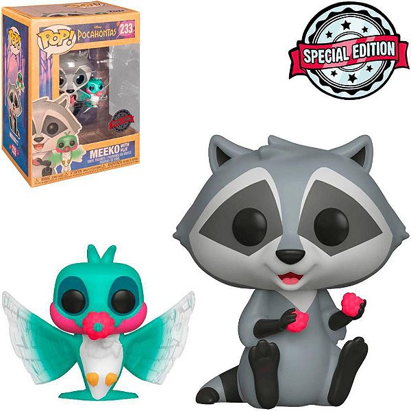 Meeko with Flit 233 Exclusivo Pop Funko Pocahontas Disney