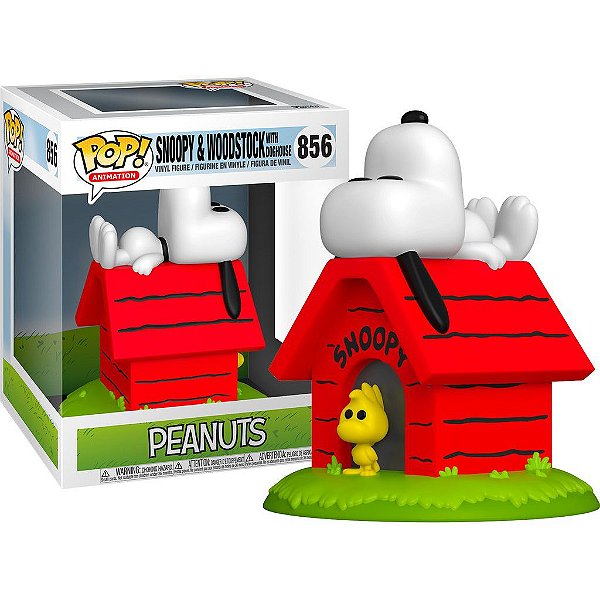 Snoopy e Woodstock with Doghouse 856 Deluxe Pop Funko