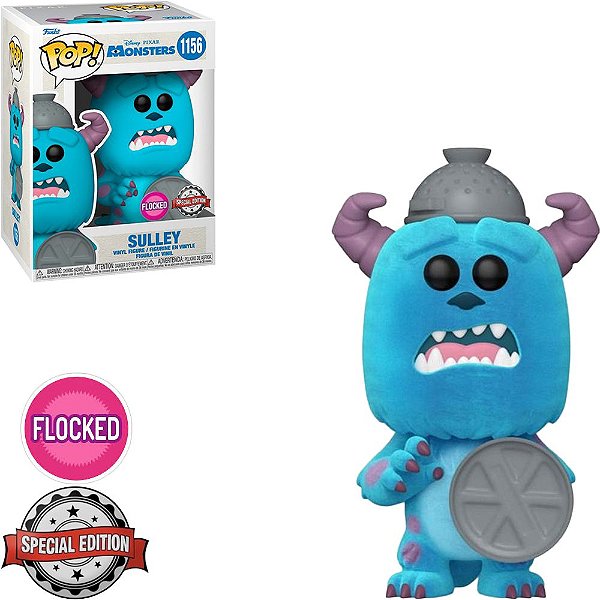 Sulley 1156 Flocked Exclusivo Pop Funko Monstros SA Disney