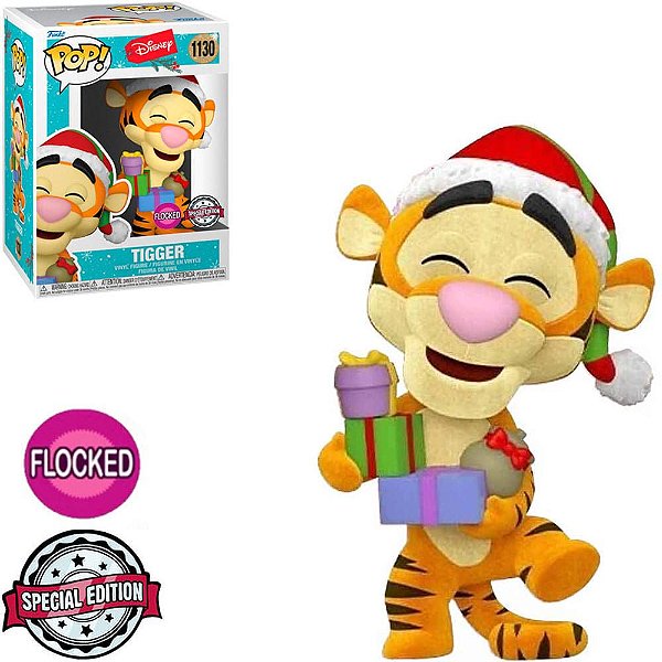 Tigger 1130 Exclusivo Flocked Pop Funko Disney Pooh