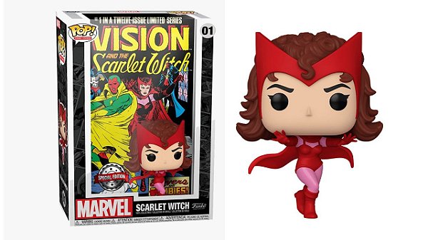 Scarlet Witch 01 Comic Cover Pop Funko Marvel