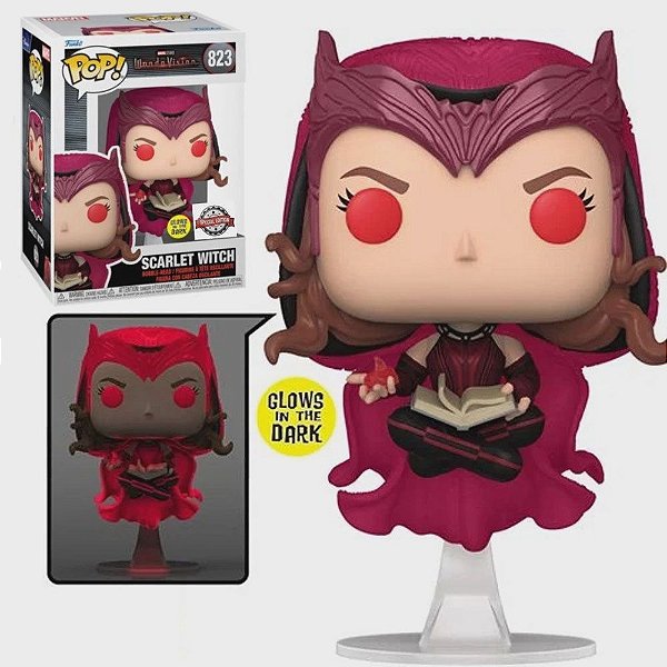 Scarlet Witch 823 Excl GITD Pop Funko Wanda Vision Marvel