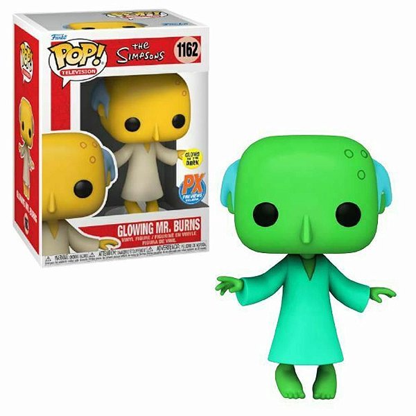 Glowing Mr Burns 1162 Exclusivo GITD Pop Funko The Simpsons