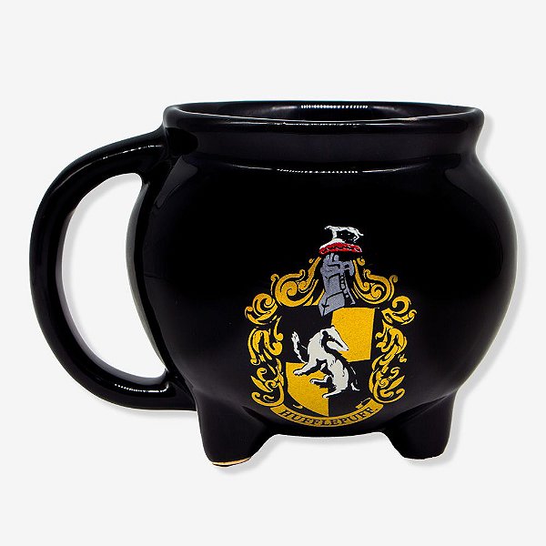 Caneca Caldeirão Lufa-Lufa Harry Potter 500ml Zona Criativa