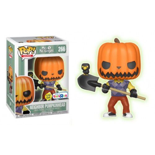 Neighbor Pumpkinhead 266 Exclusivo GITD ToysRus Pop Funko 266 Hello Neighbor